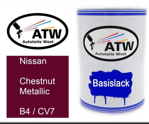 Nissan, Chestnut Metallic, B4 / CV7: 500ml Lackdose, von ATW Autoteile West.